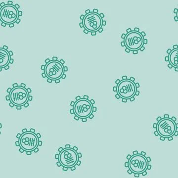 Multi color options line vector seamless pattern Illustrazione stock