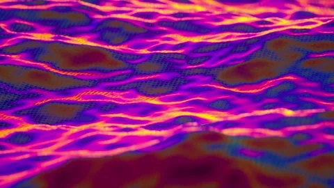 Multi Color Organic Animated Wave Vidéo 154941799