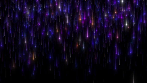Multi color particles line falling, Glow particle. Stock Footage 228835531