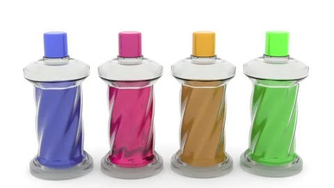 Multi color perfume Bottles Stock-Footage 321008154