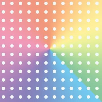 Multi color polka dots Stock Illustration