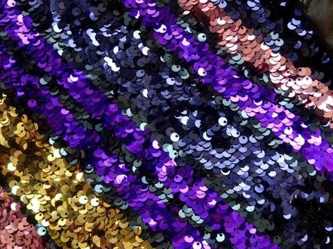 Multi Color Sequins Pattern Background Stock Photos