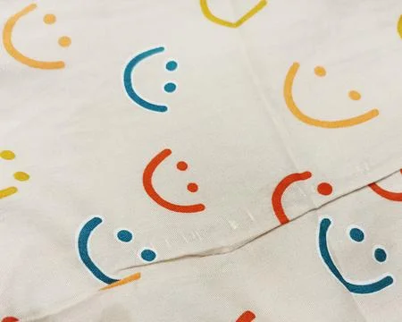 Multi color smile cloth pattern Stock Photos