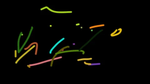 Multi Color Squiggle Lines Seamless Looping Motion Graphic Animation. HD 1080 Stock Footage 90818050