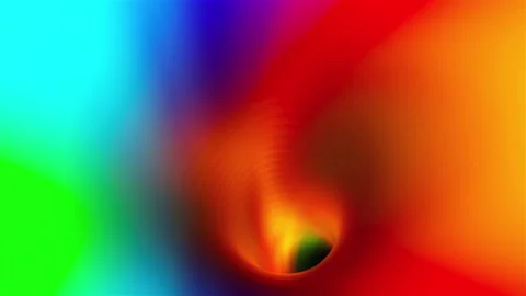Multi Color tunnel, computer generated. 3d rendering inside of rainbow tube Stock Footage 149896997