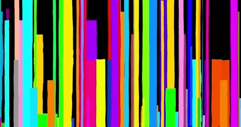 Multi color vertical stripes wipe transition isolated Stock Footage 335653941