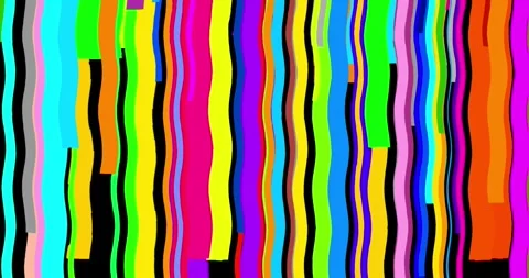 Multi color vertical waving stripes isolated Stock Footage 335793292
