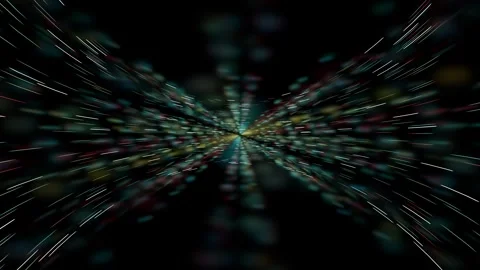 Multi-Color Warp Drive Light Rays Abstract Loop Vidéo 334761011