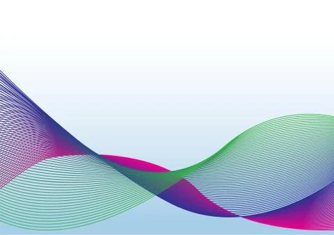 The multi color wave vector Abstract background Stock Illustration