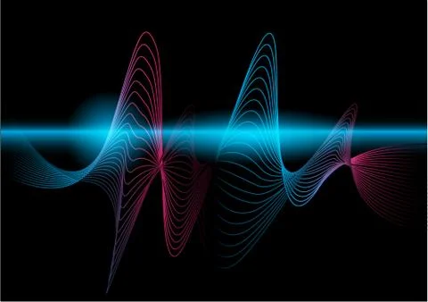 The multi color wave vector Abstract background Stock Illustration