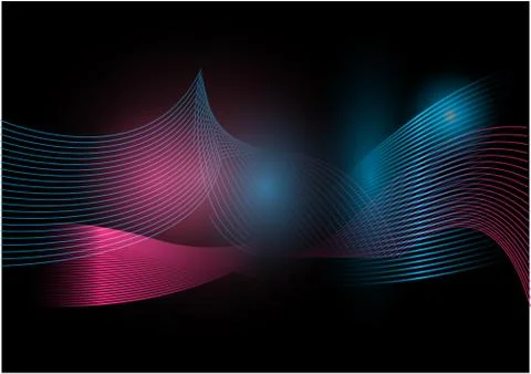 The multi color wave vector Abstract background Illustrazione stock