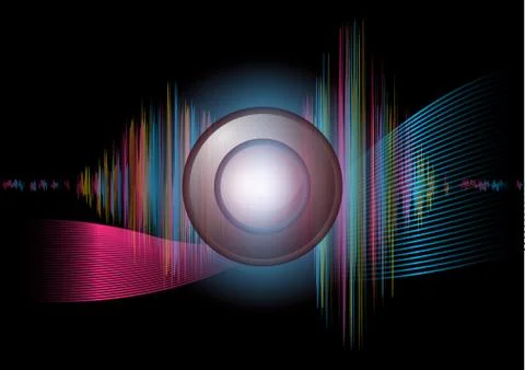 The multi color wave vector Abstract background 스톡 일러스트