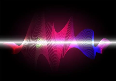 The multi color wave vector Abstract background Stock Illustration