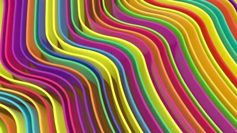 Multi color wavy abstract background Stock Footage 200946353