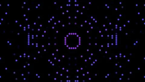 Multi-colored 80s cyber punk geometrical pixel noise dynamic psychedelic Stock Illustration