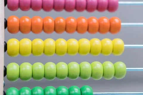 Multi colored abacus Stock Photos