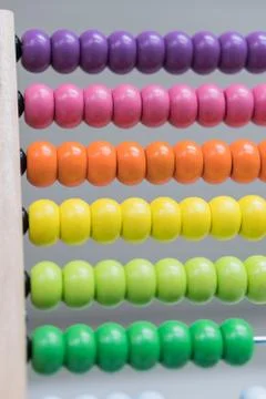 Multi colored abacus Stock Photos
