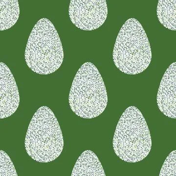 Multi-colored abstract Easter eggs seamless pattern. Watercolor decorative dr Stock Illustration