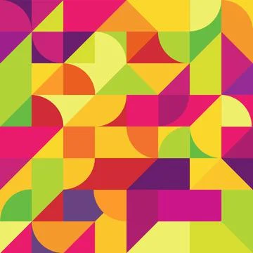 Multi-colored Abstract Geometric Shapes Background. Vector background Stock-Illustration