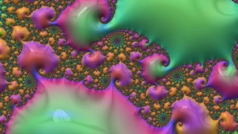 Multi-colored abstract pattern image produced with computer after effects Stock Footage 128735862