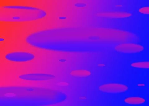 Multi-colored abstraction with long ovals on a gradient background. 3D image Stock Illustration