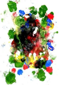 Multi Colored Acrylics Texture Иллюстрация