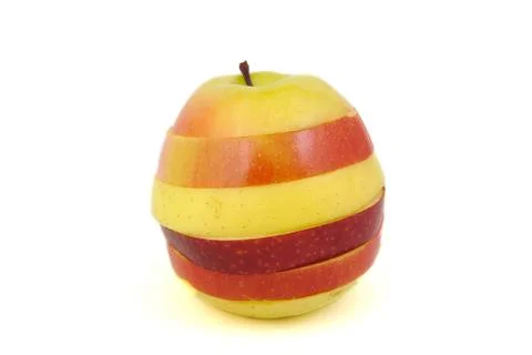 Multi colored apple Stock Photos
