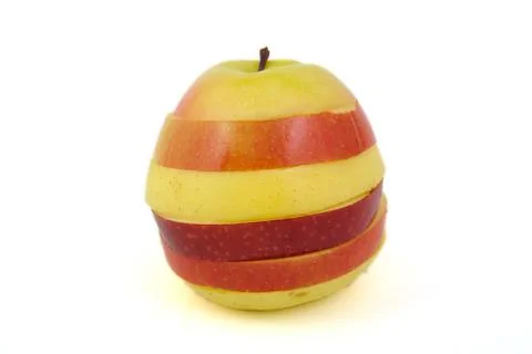 Multi colored apple Foto stock
