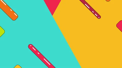 Multi-colored background with geometric design in 4k video. Stock Footage 155104116