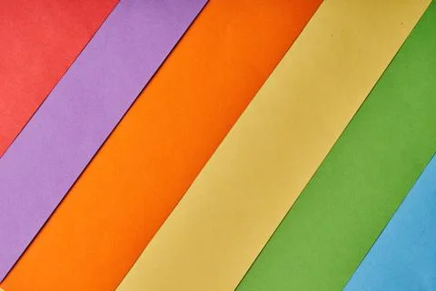Multi-colored background of several sheets of paper Foto stock