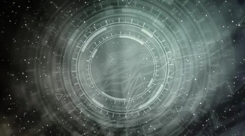 Multi colored background ui or hud circles, scientific concept 스톡 일러스트