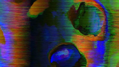 Multi-colored bad trip effect light leak shimmering background. Stock Footage 112156037