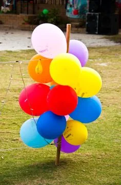 Multi-colored balloons. Stock Photos