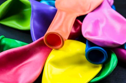 Multi colored balloons Stock Photos