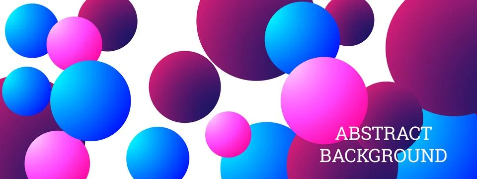 Multi-colored balls scattered randomly. background design, cover. Volumetric  Stock Illustration