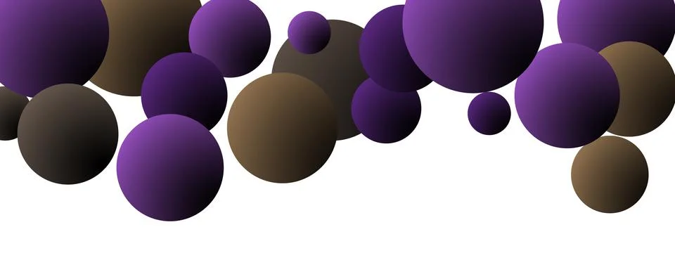 Multi-colored balls scattered randomly. background design, cover. Volumetric  Stock Illustration