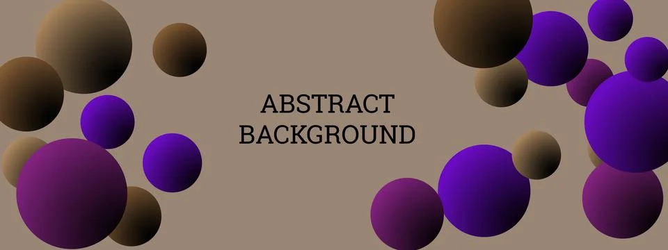 Multi-colored balls scattered randomly. background design, cover. Volumetric  Stockillustratie
