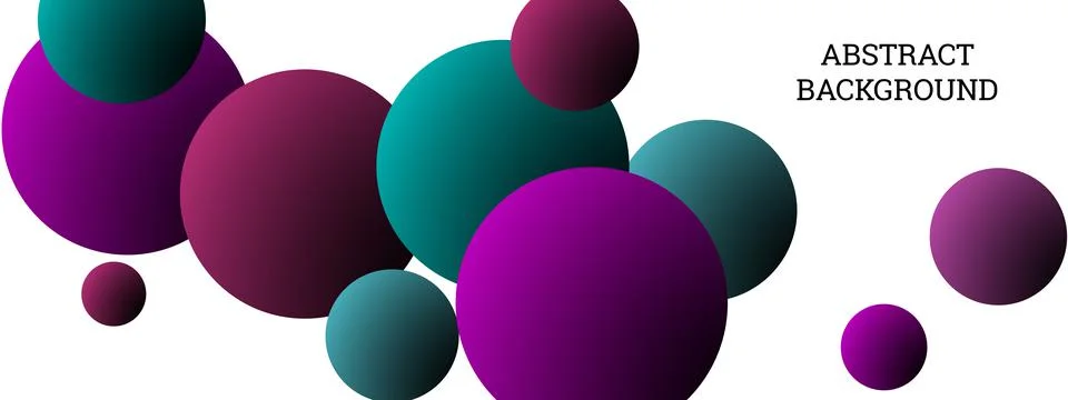 Multi-colored balls scattered randomly. background design, cover. Volumetric  Stock Illustration