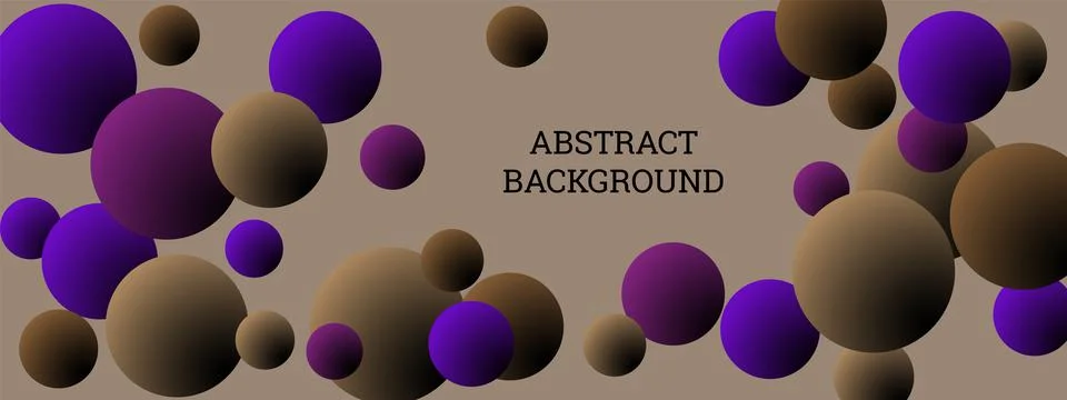 Multi-colored balls scattered randomly. background design, cover. Volumetric  Иллюстрация