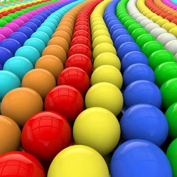 Multi-colored beads Stock Illustration