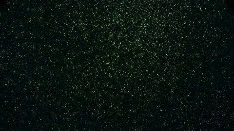 Multi-colored beams of light blink on a dark background. Stock Footage 195700202