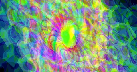 Multi-colored blurry rays of light create a water effect Stock Footage 249743801