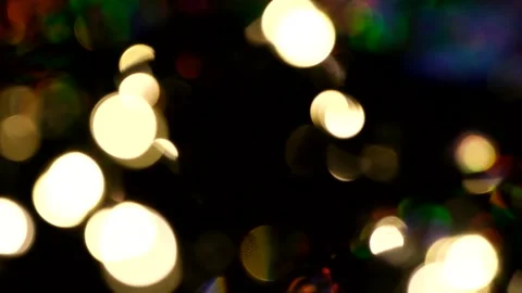 Multi-colored bokeh on a black background Video stock 166848054