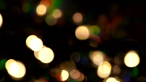 Multi-colored bokeh on a black background. Stock Footage 166848245