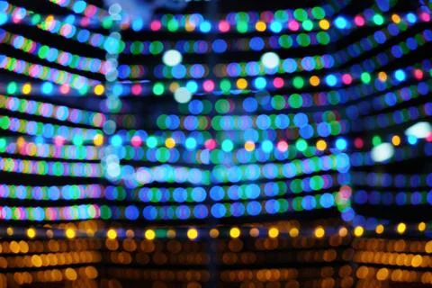 Multi colored bokeh lights background Fotos Stock
