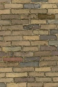 Multi-Colored Brick Paving Pattern Stock Photos