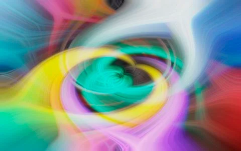 Multi colored bright swirl background - illustration Stock Illustration