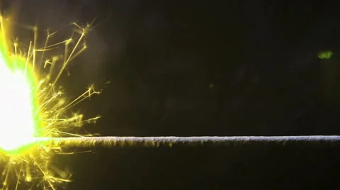 Multi Colored Burning Explosives Fuse HD Video stock 43256014