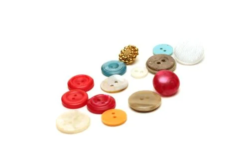 Multi-colored buttons Foto stock
