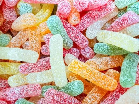 Multi colored candy gels Stock Photos